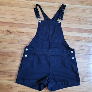 Bluenotes Black Denim Shortalls Medium
